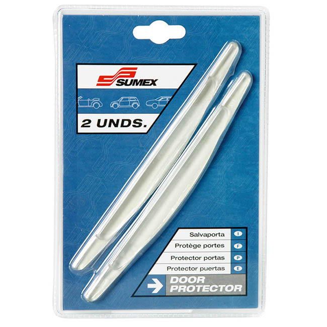 Προστατευτικά Πόρτας / Αποκρουστήρες Car+ 17cm x 1.5cm Διάφανα 2 Τεμάχια - Image 2