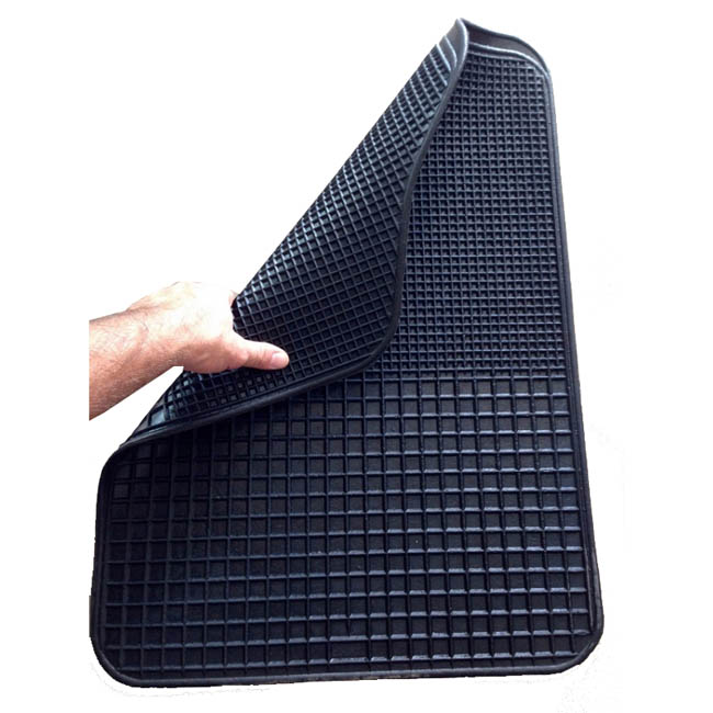 Πατάκια Αυτοκινήτου Διπλής Όψεως Μπροστινά Μαύρα 2 Τεμάχια - Image 2