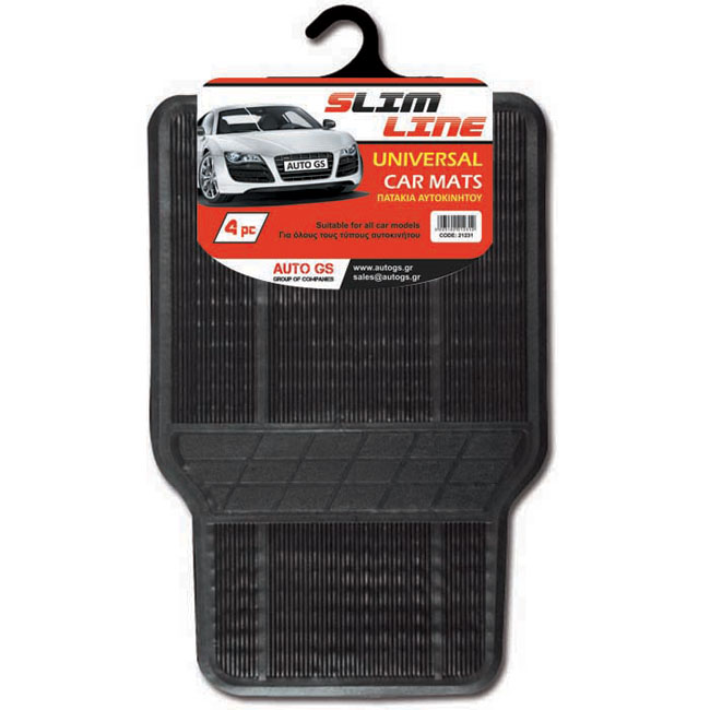 Πατάκια Αυτοκινήτου Slim Line Μαύρα 4 Τεμάχια - Image 2