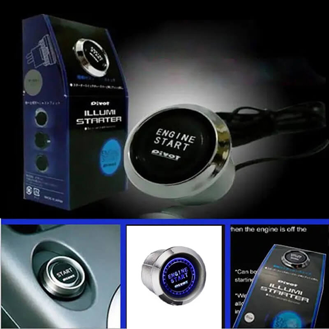 Κιτ Εκκίνησης Engine Start / Stop Pivot Illumi Starter 12V Led Μπλε 1 Τεμάχιο - Image 4