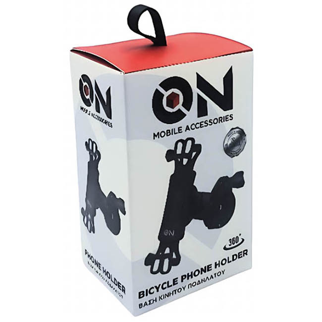 ON Mobile Accessories Βάση Κινητού Για Ποδήλατο Μαύρη - Image 7