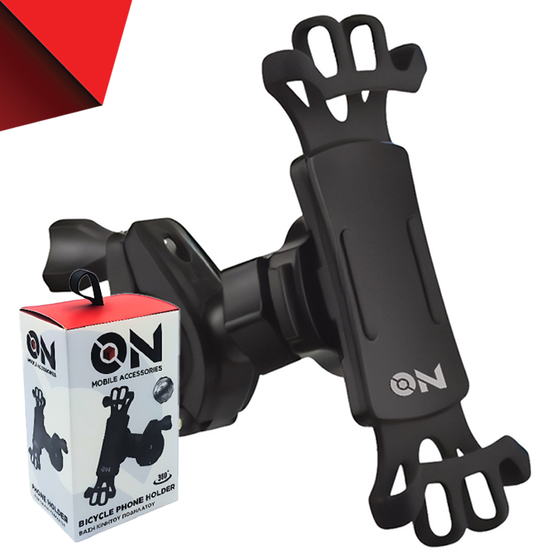 ON Mobile Accessories Βάση Κινητού Για Ποδήλατο Μαύρη