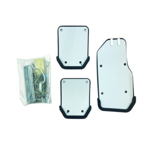 Πεντάλ Αλουμινίου Universal Ασημί – Μαύρο Σετ 3 Τεμάχια