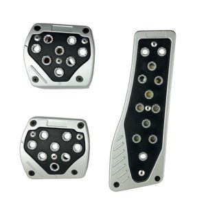 Πεντάλ Αλουμινίου Universal Art-21962 Ασημί – Μαύρο Σετ 3 Τεμάχια