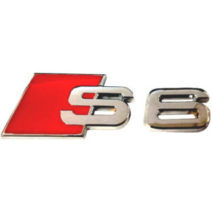 Αυτοκόλλητο Σήμα S-6 Κόκκινο – Ασημί 7cm 1Τμχ