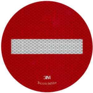 Αυτοκόλλητο Σήμα Πορείας “Απαγορευτικό” 3M Φ15cm 1Τμχ