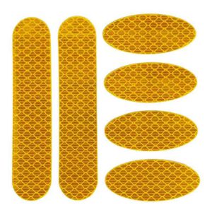 Αυτοκόλλητα Αντανακλαστικά Κιτ 3M Πορτοκαλί 12x12cm 6Τμχ