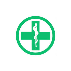 Αυτοκόλλητο Σήμα Για Φαρμακείο Στρόγγυλο Φ8.5cm 1Τμχ