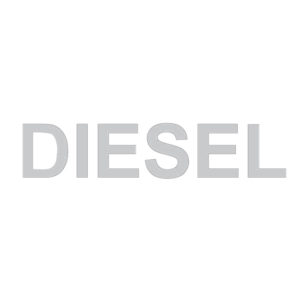 Αυτοκόλλητο Σήμα “Diesel” Ασημί 7×1.5cm 1Τμχ
