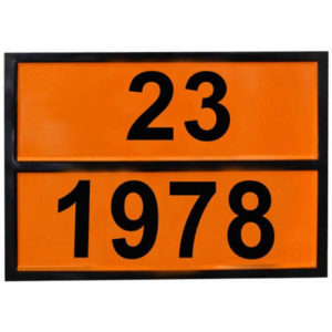 Πινακίδα Φορτηγού Καυσίμoυ 23/1978 Ανάγλυφη Π.ΑΝ.302 40x30cm 1 Τεμάχιο