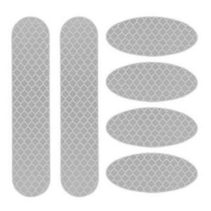 Αυτοκόλλητα Αντανακλαστικά Κιτ 3M Ασημί 12x12cm 6Τμχ