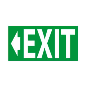 Αυτοκόλλητο Σήμα “EXIT” Αριστερά 16x10cm 1Τμχ