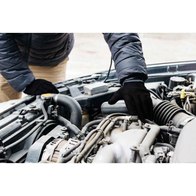 Γάντια Εργασίας Πολυεστέρα -/ PU No9 - Large Μαύρα 2 Τεμάχια - Image 5