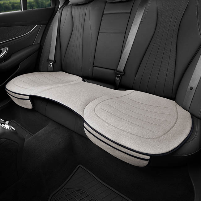 Προστατευτικό Καθίσματος Πίσω Θέσεων (Κάτω) Με Μπροστινές Τσέπες Otom Από Λινό Ύφασμα Μπεζ CRLN-103 1 Τεμάχιο - Image 4