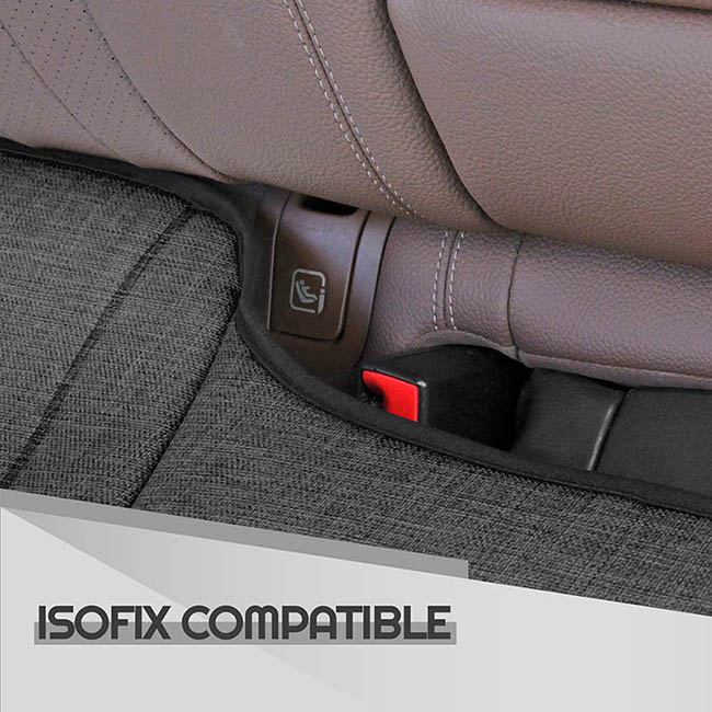 Προστατευτικό Καθίσματος Πίσω Θέσεων (Κάτω) Με Μπροστινές Τσέπες Otom Από Λινό Ύφασμα Γκρι CRLN-102 1 Τεμάχιο - Image 2