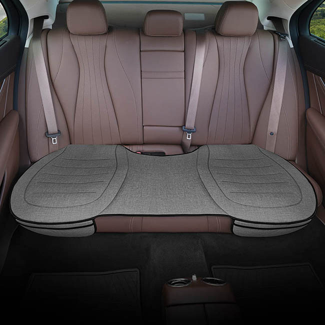 Προστατευτικό Καθίσματος Πίσω Θέσεων (Κάτω) Με Μπροστινές Τσέπες Otom Από Λινό Ύφασμα Γκρι CRLN-102 1 Τεμάχιο - Image 6