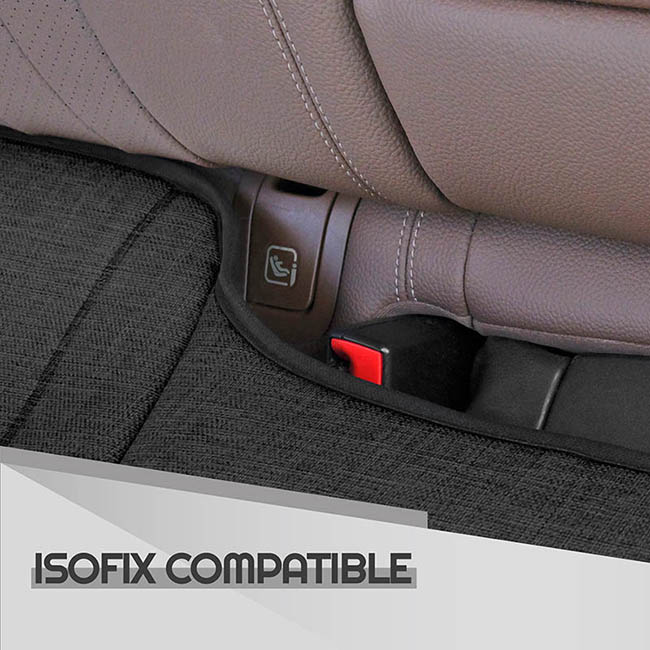 Προστατευτικό Καθίσματος Πίσω Θέσεων (Κάτω) Με Μπροστινές Τσέπες Otom Από Λινό Ύφασμα Μαύρο CRLN-101 1 Τεμάχιο - Image 2