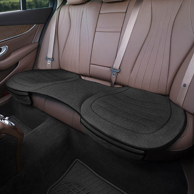 Προστατευτικό Καθίσματος Πίσω Θέσεων (Κάτω) Με Μπροστινές Τσέπες Otom Από Λινό Ύφασμα Μαύρο CRLN-101 1 Τεμάχιο - Image 7