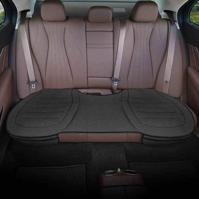 Προστατευτικό Καθίσματος Πίσω Θέσεων (Κάτω) Με Μπροστινές Τσέπες Otom Από Λινό Ύφασμα Μαύρο CRLN-101 1 Τεμάχιο - Image 8