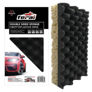 Σφουγγάρι Πλυσίματος Αυτοκινήτου Feral Detailing Pro Διπλής Όψης 20×11.5x5cm 1 Τεμάχιο