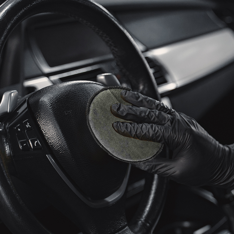 Σφουγγάρια Γυαλίσματος Microfiber Detailing Pro Feral Applicator Pad Γκρί 15cm 2 Τεμάχια - Image 3