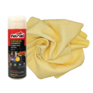 Συνθετικό Δέρμα Στεγνώματος Αυτοκινήτου Feral Σε Κουτί 64Χ43cm 1 Τεμάχιο