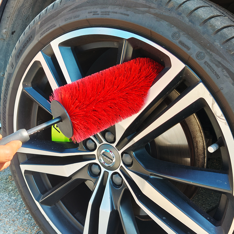 Βούρτσα Καθαρισμού Ζαντών Και Κινητήρα Detailing Pro Feral Μαύρη Κόκκινη 43.5cm 1 Τεμάχιο - Image 5
