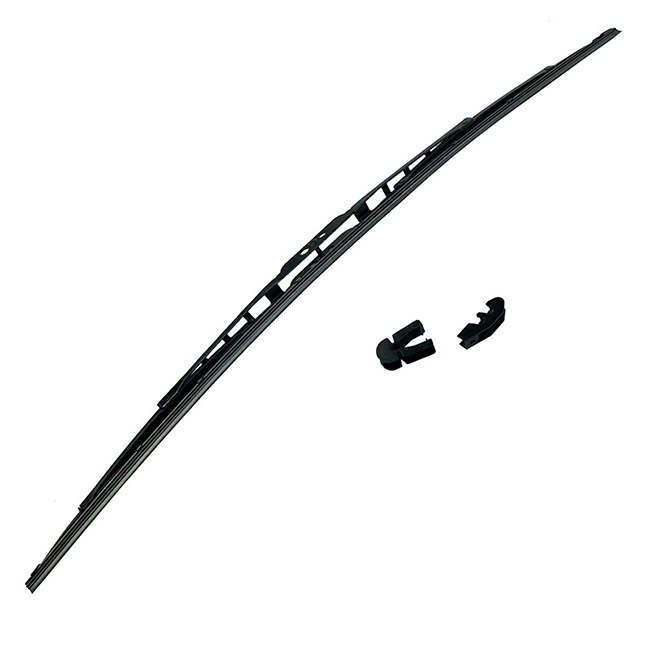 Υαλοκαθαριστήρες Μάκτρα Banana Shape Μεταλλικοί Με Γραφιτούχο Λάστιχο Και 2 αντάπτορες 1 τεμαχίου 55cm 22" Autogs - Image 2