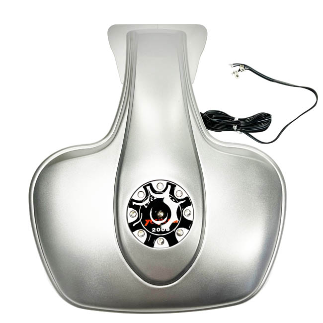 Καθρέπτης Εξωτερικός Με Βάση Για Πίσω Παρμπρίζ SL-5023 Σε Ασημί Χρώμα Με Μπλε Led 1 Τεμάχιο - Image 6