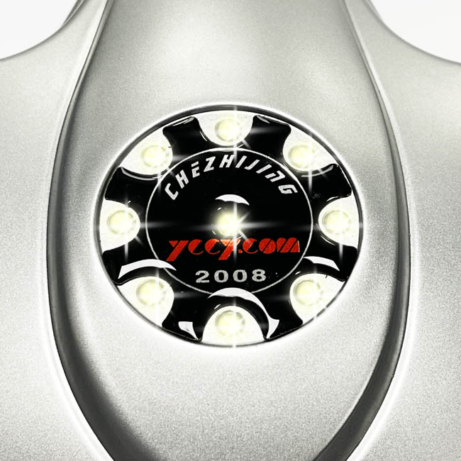 Καθρέπτης Εξωτερικός Με Βάση Για Πίσω Παρμπρίζ SL-5023 Σε Ασημί Χρώμα Με Μπλε Led 1 Τεμάχιο - Image 8