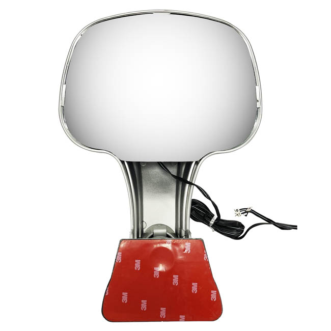 Καθρέπτης Εξωτερικός Με Βάση Για Πίσω Παρμπρίζ SL-5023 Σε Ασημί Χρώμα Με Μπλε Led 1 Τεμάχιο - Image 5