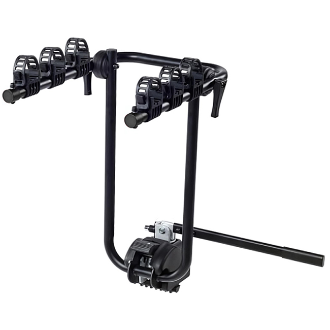 RACKIT Hookit 3 RK502-3 Μπάρα / Βάση Ποδηλάτων Κοτσαδόρου 3 θέσεων με Κλειδαριά Μαύρη - Image 2