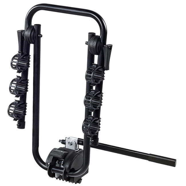 RACKIT Hookit 3 RK502-3 Μπάρα / Βάση Ποδηλάτων Κοτσαδόρου 3 θέσεων με Κλειδαριά Μαύρη - Image 3