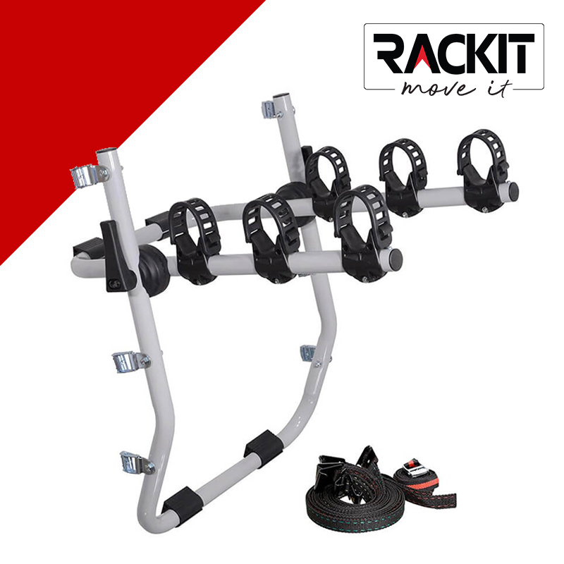 Μπάρα / Βάση Ποδηλάτων Πορτ Παγκάζ Rackit RK004G Γκρι Για 3 Ποδήλατα 1 Τεμάχιο