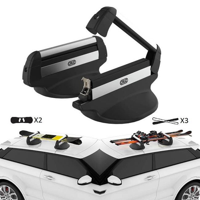 Μπάρες Βάσεις Σκι / Snowboard Μαγνητικές CRUZ 940-294 (3 Ζεύγη Σκι ή 2 Snowboards) 2 Τεμάχια - Image 6