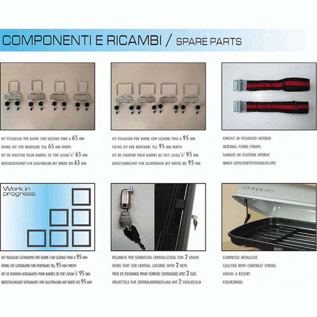 Μπαγκαζιέρα Οροφής Αυτοκινήτου Free 420lt Λευκή Γυαλιστερή Με Διπλό Άνοιγμα Και Τοποθέτηση Quick Fix - Image 4