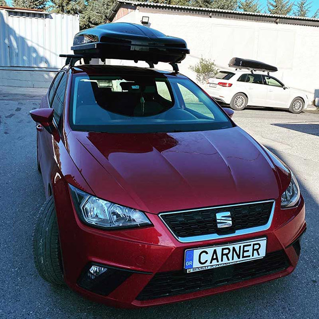 Μπαγκαζιέρα Οροφής Αυτοκινήτου Free 480lt Μαύρη Γυαλιστερή Με Διπλό Άνοιγμα Και Τοποθέτηση Quick Fix - Image 10