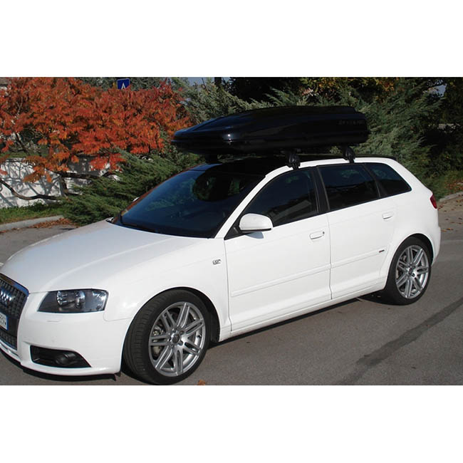 Μπαγκαζιέρα Οροφής Αυτοκινήτου Free 480lt Μαύρη Γυαλιστερή Με Διπλό Άνοιγμα Και Τοποθέτηση Quick Fix - Image 4