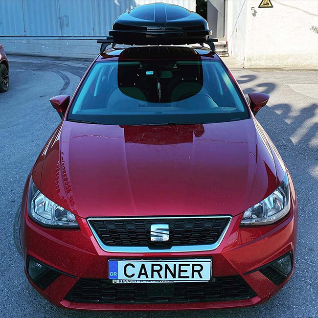 Μπαγκαζιέρα Οροφής Αυτοκινήτου Free 480lt Μαύρη Γυαλιστερή Με Διπλό Άνοιγμα Και Τοποθέτηση Quick Fix - Image 8