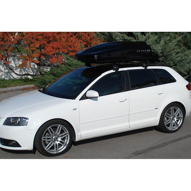 Μπαγκαζιέρα Οροφής Αυτοκινήτου Free 420lt Μαύρη Γυαλιστερή Με Διπλό Άνοιγμα Και Τοποθέτηση Quick Fix - Image 4