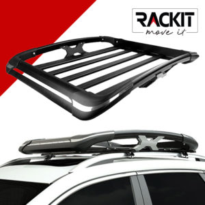 RACKIT Aero Σχάρα Οροφής Αυτοκινήτου Αλουμινίου Κάθετη 127x96cm Μαύρη