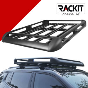 Σχάρα Οροφής Αυτοκινήτου Rackit Αλουμινίου Aero Μαύρη 127x96cm 1 Τεμάχιο