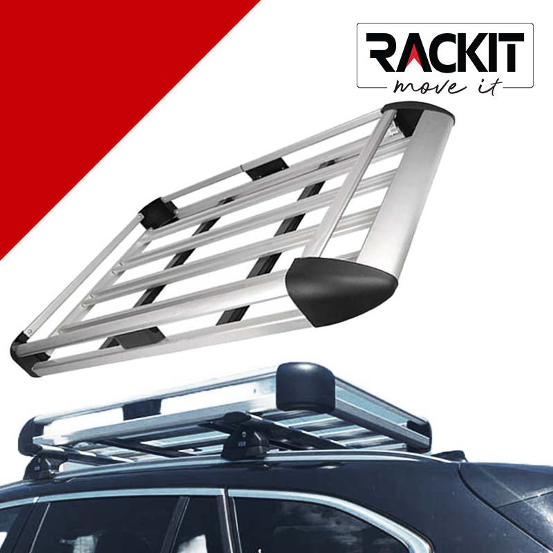 Σχάρα Οροφής Αυτοκινήτου Rackit Αλουμινίου Aero Ασημί 140x100cm 1 Τεμάχιο