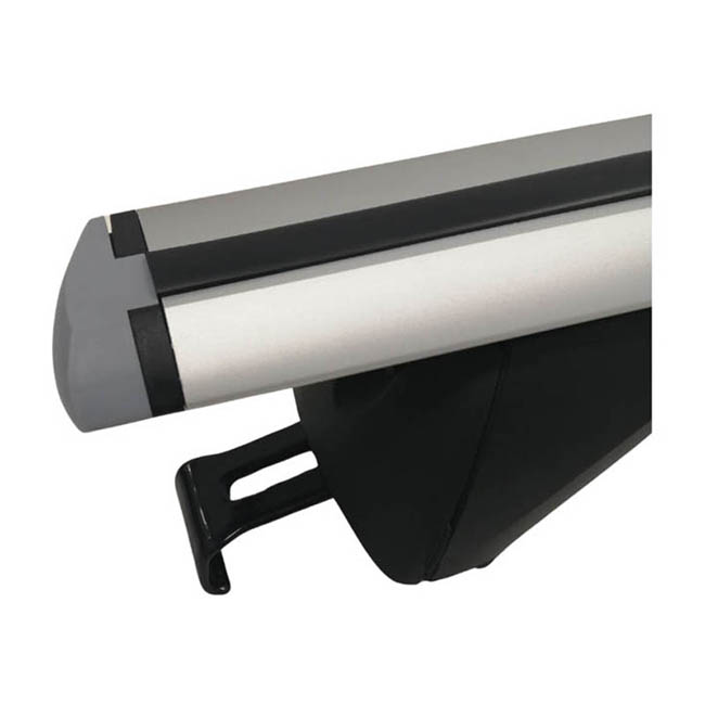 RACKIT RK003C1 Μπάρες Οροφής Αλουμινίου Αεροδυναμικές Universal Open & Closed Railing System Σετ με Πόδια & Κλειδαριά Ασημί 120cm 2τμχ - Image 3