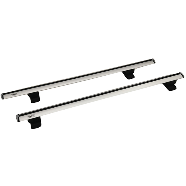 RACKIT RK009C Μπάρες Οροφής Αλουμινίου Αεροδυναμικές Universal Fix-Point Σετ με Πόδια & Κλειδαριά Ασημί 135cm 2τμχ - Image 2