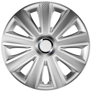 Τάσια Αυτοκινήτου Aviator Ασημί – Carbon Με Δαχτυλίδια Χρωμίου 104295 Rc Cbx 15”