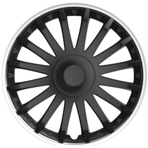 Τάσια Αυτοκινήτου Crystal Μαύρο Με Ασημί Στεφάνια101331 So Black Cbx 14”