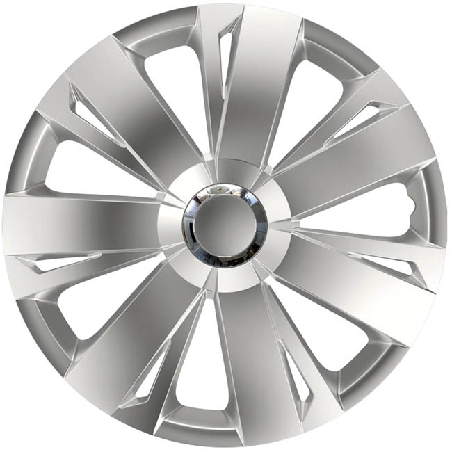 Τάσια Αυτοκινήτου Energy Ασημί Με Μπουλόνια Χρωμίου 115776 Rc Cbx 14”