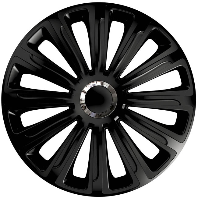 Τάσια Αυτοκινήτου Trend Μαύρα Με Δαχτυλίδια Χρωμίου 116872 Rc Cbx 13”