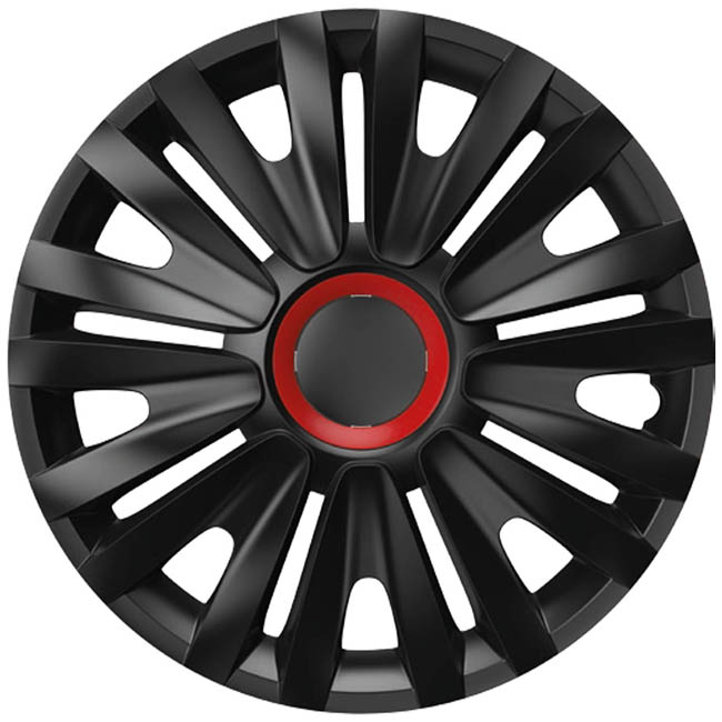 Τάσια Αυτοκινήτου Royal Μαύρο Με Κόκκινα Δαχτυλίδια 100211 Rr Cbx 14”